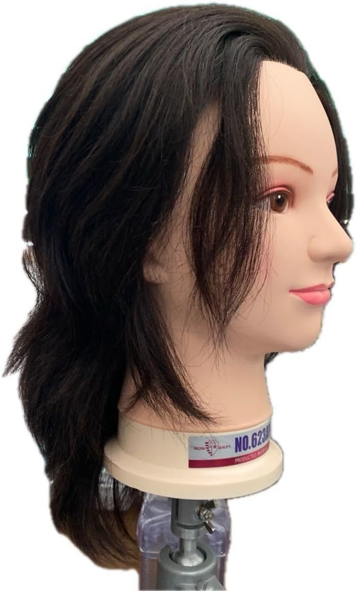 カット練習用ウィッグ6体 DuoColor 100%人毛 練習用 2色 カットウィッグ 6体セット｜美容